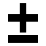 Math Plus Minus SVG Icon